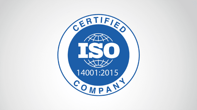 Certified ISO 14001:2015 Company